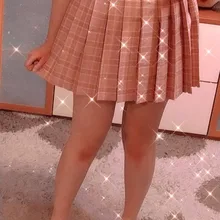 Harajuku negro faldas de verano 2020 de cintura alta Anime faldas Kawaii uniforme de la escuela Mini blanco rosa falda escocesa plisada