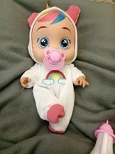 Muñecas eléctricas de 10 pulgadas para niños, juguete de bebé recién nacido de silicona, unicornio, sorpresa para beber