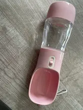 HOOPET-botella de agua portátil para perros, tazón alimentador, botella de comida, para viajes al aire libre, tazón de agua para perros