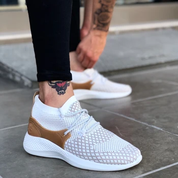 

BA0001 Fly Casual High Base White Men 'S Sports Shoes