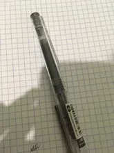 Alta calidad 10 color transparente de gran capacidad tinta lapicero de Gel para estudiante de la Escuela de papelería de oficina bien bolígrafo nuevo