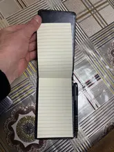 RuiZe-cuaderno pequeño de cuero multifunción A7, Mini Bloc de notas con bolígrafo para negocios y oficina