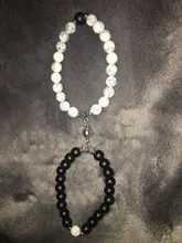 2021 de moda 2 unids/set cuentas de piedra Natural pulsera de Yoga para los amantes distancia imán par de pulseras de joyería de amistad