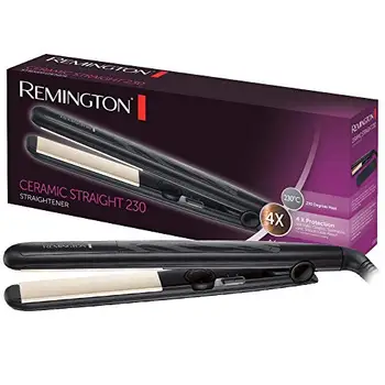 

Remington Ceramic Slim S3500-hair straightener, Anti-static Ceramic, protection and shine, extra long plates, Black