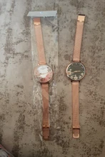 Reloj de pulsera de acero inoxidable con flores para mujer, pulsera femenina de lujo