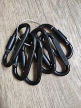 Lixada-mosquetón de supervivencia, conjunto con rizador, cierre de tornillo, gancho colgante, hebilla, equipo de escalada, acampada, 9 Uds.