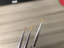 3 unids/set/7/9/11mm lentejuelas arte de uñas acrílico francés pintura cepillo flor diseño rayas líneas de DIY de dibujo pluma herramienta de la manicura