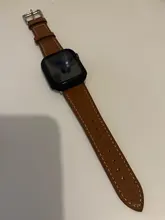 Correa de cuero de alta calidad para iWatch 40mm 44mm, correa de una sola vuelta para Apple watch 42mm 38mm Series 1 2 3 4 5 6 se