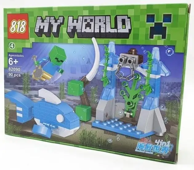 Minecraft My World Lego Set 90 Piece-82090-4 Minecraft My World Lego Set 90 Piece-82090-4