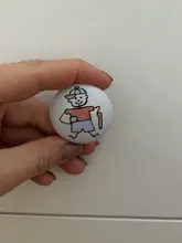 NAIERDI-Tirador con dibujos animados para armario, manija redonda con diseño único de cerámica, compatible con puerta de jardín, cocina y habitación para niños