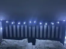 Adornos navideños para el hogar, guirnalda colgante con luz LED de copo de nieve para decoración de árbol de Navidad, regalo de Navidad, Año Nuevo, 2020