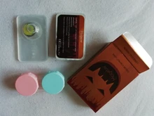 De Halloween Cosplay de contactos lente gato amarillo Manson Serie 2 unids/par anual de lentes de contacto de Color para los ojos maquillaje para Cosplay