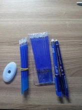 12/20 unid/set bolígrafo de Gel para oficina repuesto borrable Rod pluma borrable lavable 0,5mm azul negro verde de la escuela escribiendo artículos de papelería