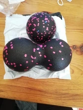 Pelota para hacer ejercicio EPP de 16x8CM, pelota de masaje de Lacrosse doble, movilidad, Bola de cacahuete para tejido profundo de liberación automiofascial