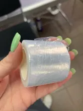 Cubierta de plástico para tatuaje, película conservante, maquillaje semipermanente, delineador de cejas, accesorio protector de tatuaje, 1 rollo de 40MM x 200M