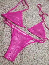 Female Swimsuit Bikini-Set Two-Pieces Rhinestone Bling Women V2064 Lady