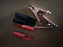 2Pcs Red+Black Car Alligator Clips Battery Clamps Crocodile Clip 100A Aligator Clips