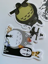 Pegatinas de dibujos animados de Totoro Kawaii para Skateboard, nevera, guitarra, portátil, equipaje de motocicleta, pegatinas impermeables, 10/30/50 Uds.
