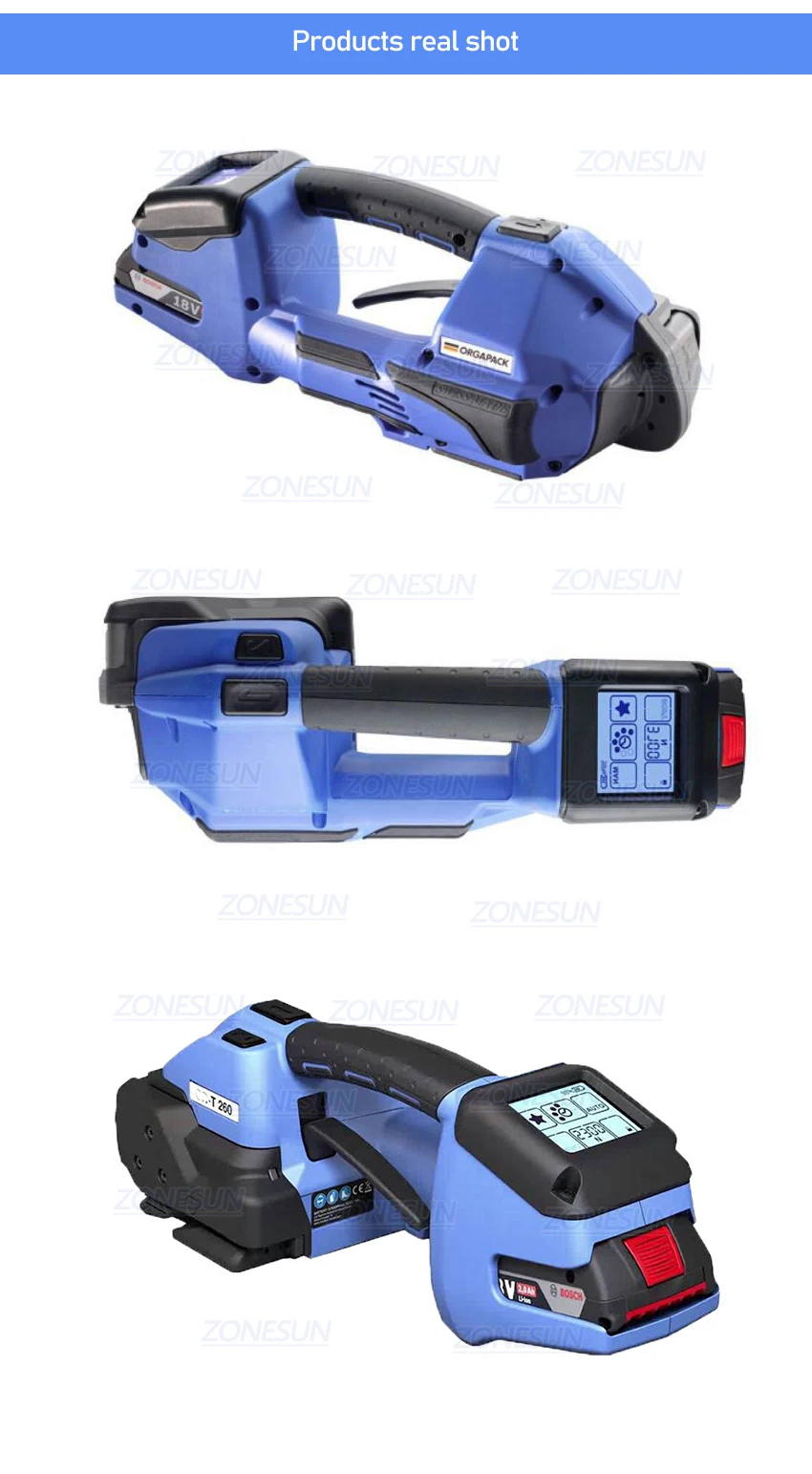 ZONESUN ORT260 Swiss Made Battery Powered Plastic Strap Tool PP/PET