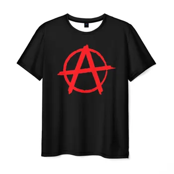

Men's T-shirt 3D anarchy