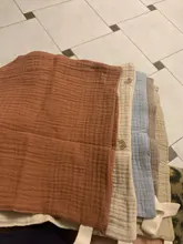 5 uds Toalla de Cara de Bebé de tela de toalla de baño del bebé del pañuelo de algodón Burp paño suave y absorbente gasa jardín paño o 1 Uds