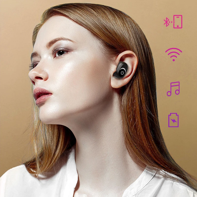 Оригинальная M5 TWS Беспроводная спортивная Гарнитура Bluetooth 5,0 мини наушники-вкладыши 3D стерео беспроводные наушники с микрофоном