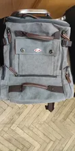 Canvas Backpack Travel-Bags School-Bag Vintage Mens Large-Capacity High-Qualit
