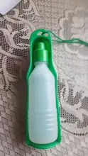 Botella de agua portátil de plástico para perros y mascotas, Bol plegable de viaje al aire libre, alimentador de agua potable, 250ml/500ml