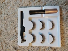 Extensiones de pestañas magnéticas, 3/5 pares de maquillaje, delineador de ojos, rizador de pestañas fácil de poner, pestañas postizas gruesas, regalo