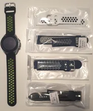 De silicona 22MM pulseras para Samsung Galaxy ver 46mm de S3 clásico/frontera Galaxy reloj de 3 45mm pulsera para Huawei GT Correa