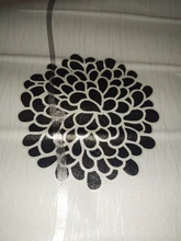 Wall-Decor Stick Contact Vinyl Self-Adhesive Stripes Black/white Haohome Peel Floral