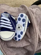 Zapatos sólidos con estrella para bebés, zapatilla de algodón suave antideslizante, suela para recién nacido, primeros pasos, de lona, informales