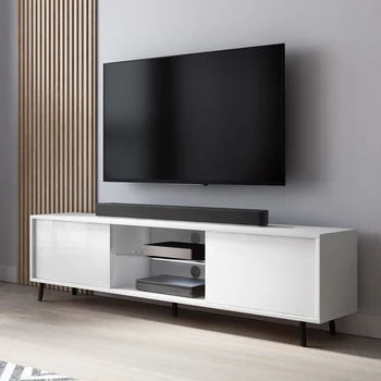

Lefyr TV Cabinet (140 cm, white with LED)