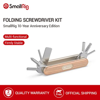 

SmallRig 10-Year Anniversary Edition Folding Screwdriver Kit With Phillips/Allen Wrenches/ Torx T25 Driver Camera Cage Rig-2400