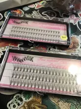 Pestañas de racimo de 60 clústeres/caja, pestañas de extensión de pestañas individuales gruesas bunches maquillaje profesional pestañas postizas