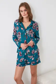 

Trendyol Flower Pattern Woven Pajamas set THMAW21PT0379