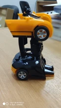 Coche de juguete transformable 2 en 1 para niños, Robot transformable de transformación, juguete para regalo