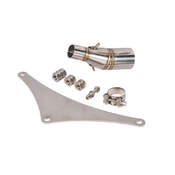 Slip On Motorcycle Exhaust Mid Connect Pipe Stainless Steel Exhaust System For Kymco Xciting 250 300 2016-2019