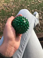 Pelota de Yoga y masajes con pinchos de PVC, 70mm, punto de disparo, deporte, Fitness, dolor en el pie, estrés, alivio del músculo, pelota de relajación, herramienta de cuidado saludable
