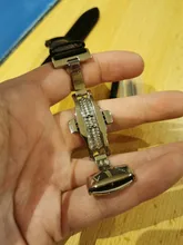 Carouse-Correa de reloj de piel auténtica con mariposa, correas con hebilla, para reloj, tamaño 14, 16, 18, 19, 20, 21 y 22 mm