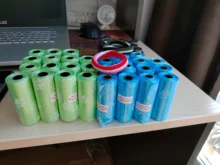 40 rollos/paquete perro Bolsa para popó de basura limpia bolsas de gato para gato mascotas de recogida de residuos de perro para exterior caca limpieza recoger bolsas