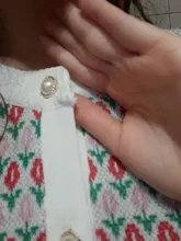 Woherb-suéteres de moda para mujer, suéter corto Floral, Tops finos, cárdigan de punto Vintage holgado, botonadura única, ropa coreana