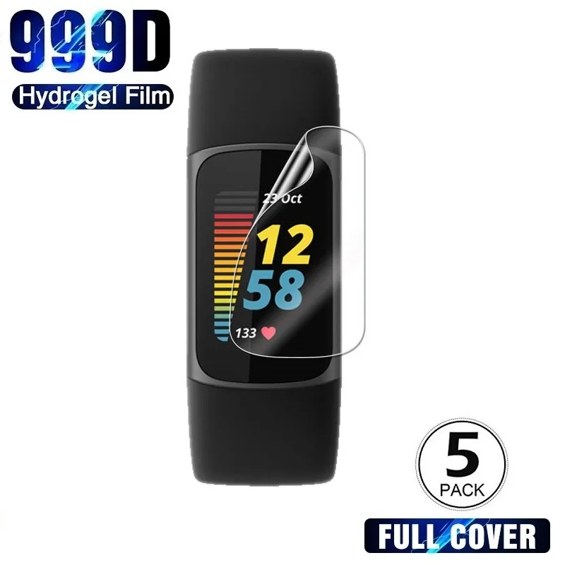 Full Screen Protector for Fitbit Charge 5 4 3 2 (Not Glass) Hydrogel Film Foil | Электроника