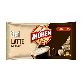 

Coffee jockey "soft", soluble 3 in 1, 50 bags