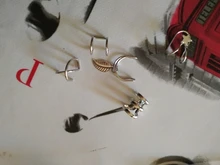 5 unids/set puños de oído hoja de oro brazalete de oído pendientes de Clip pendientes largos aretes pendientes para las mujeres Earcuff sin Piercing falso pendientes de cartílago