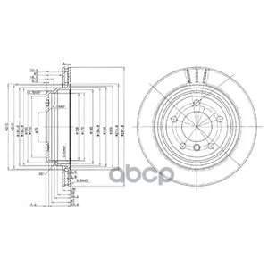 Тормозной Диск(В Упаковке 2 Шт Цена За 1 Шт) Delphi арт. BG3042