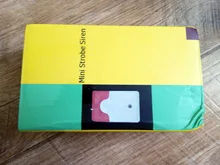 Minisirena estroboscópica de seguridad para el hogar, alarma de sonido con luz roja y azul, con cable y enchufe europeo, 12V, 24V, 220V, 110DB