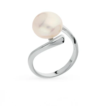 

Silver ring with pearls sunlight sample 925
