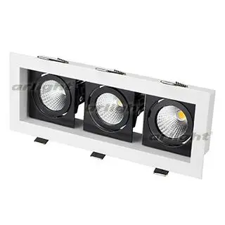 024134 Светильник CL-KARDAN-S260x102-3x9W White(WH-BK, 38 deg) ARLIGHT