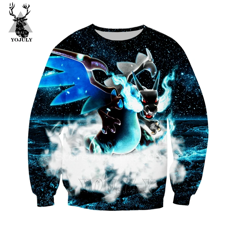 Lucario Толстовка странные вещи для мужчин Покемон off white Толстовка Осень шелковые худи 3D lil peep Harajuku Хип Хоп Уличная одежда w08